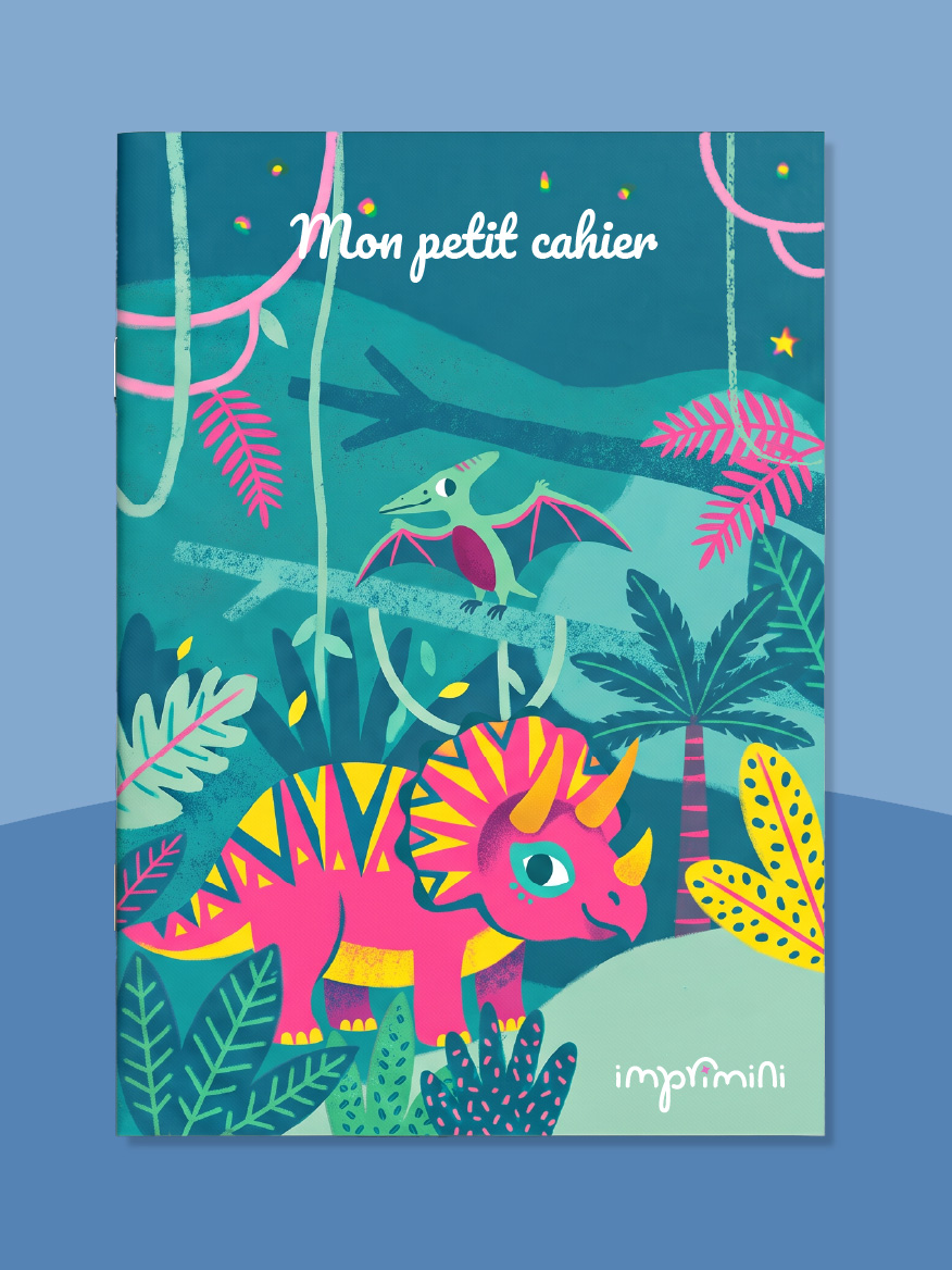 Cahier personnalisé — Dinosaures
