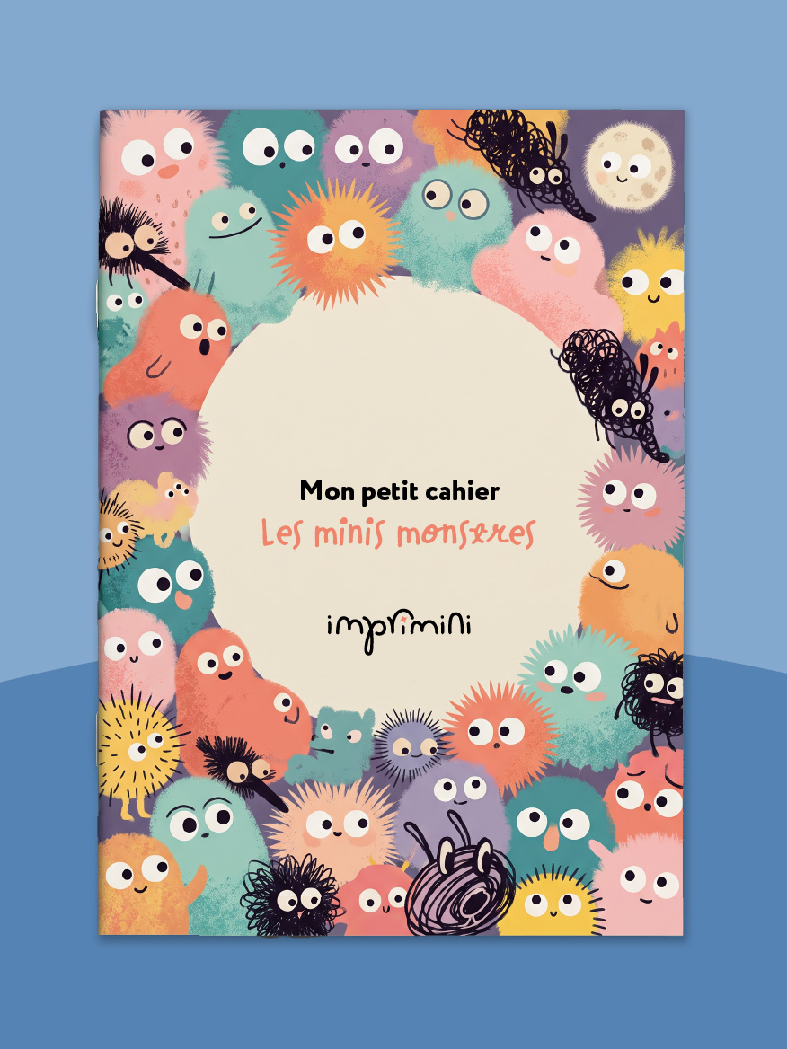 Cahier personnalisé — Minis monstres