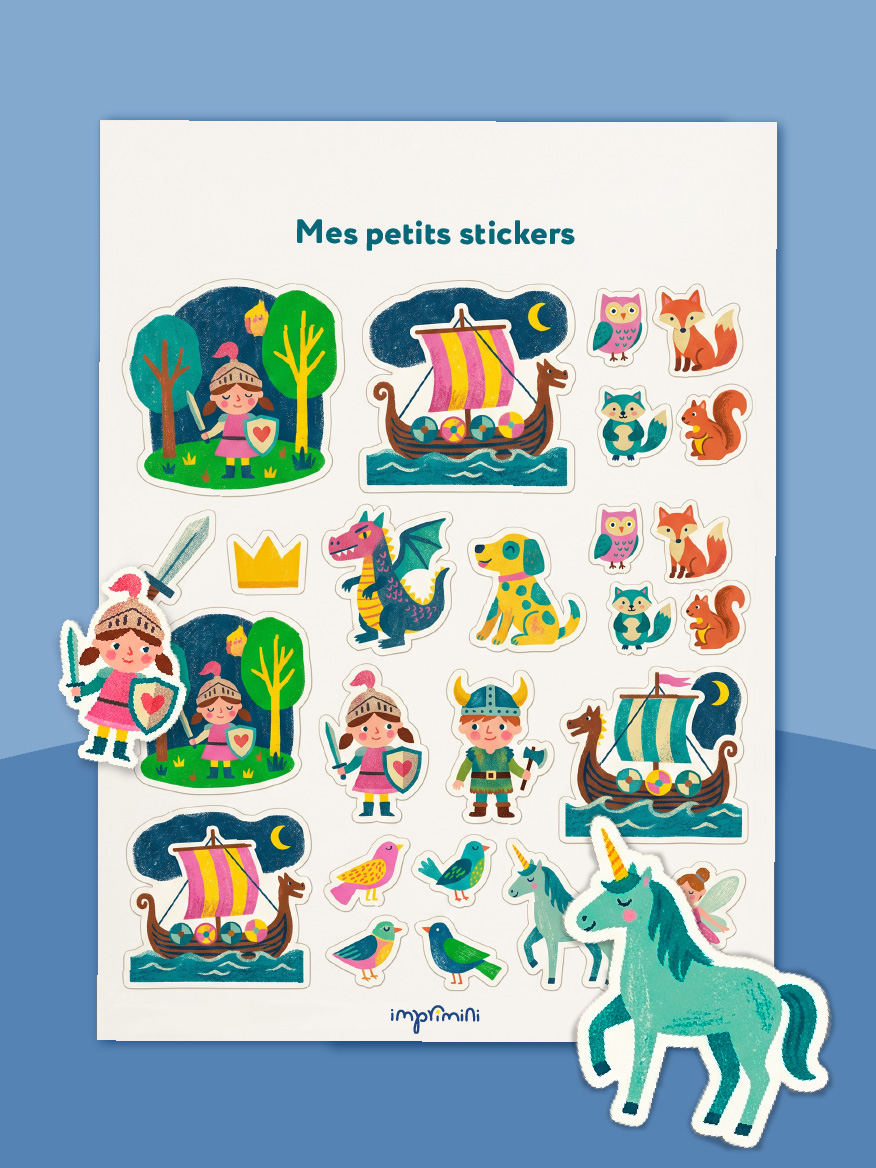 Stickers illustrés — Viking